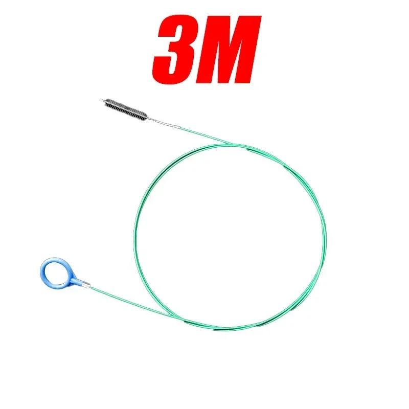 3/5m Drain Hole Cleaning Brush Flexible Car Drain Dredge Sunroof Cleaning Scrub Brush Tool Accessories Skylight Drain Pipe Brush