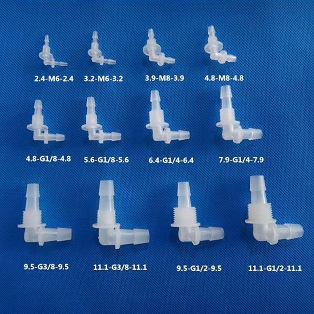 10Pcs M6-G1/2 To 2.4-11.1mm Water Hose Joint for Aquarium Fish Tank Fittings