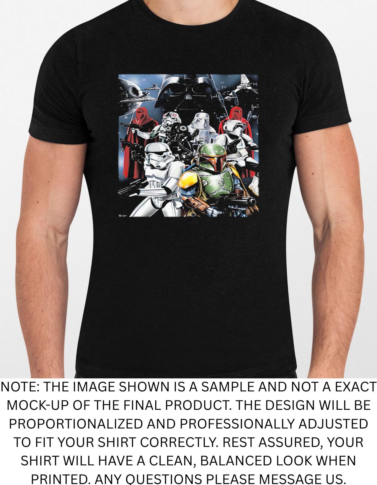 Men s and Women s T-shirts Star Wars Characters Illustration Graphic XXL