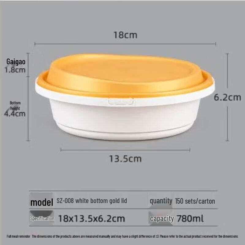 ZLIII Disposable Plastic Round Bowls with Lids