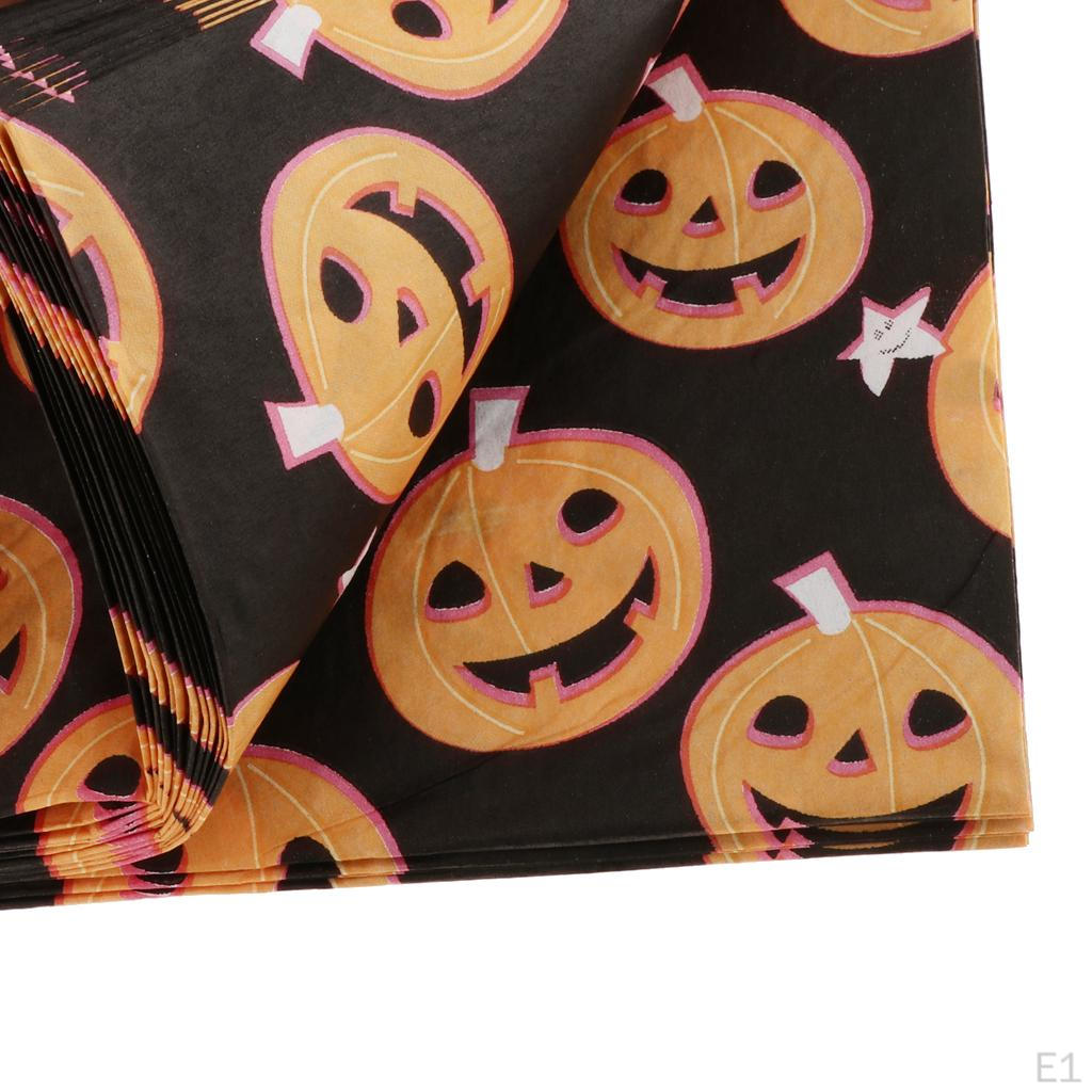 20 szt. Happy Halloween Dynia Papierowa Serwetka Jednorazowa Zastawa Stołowa Dekoracja