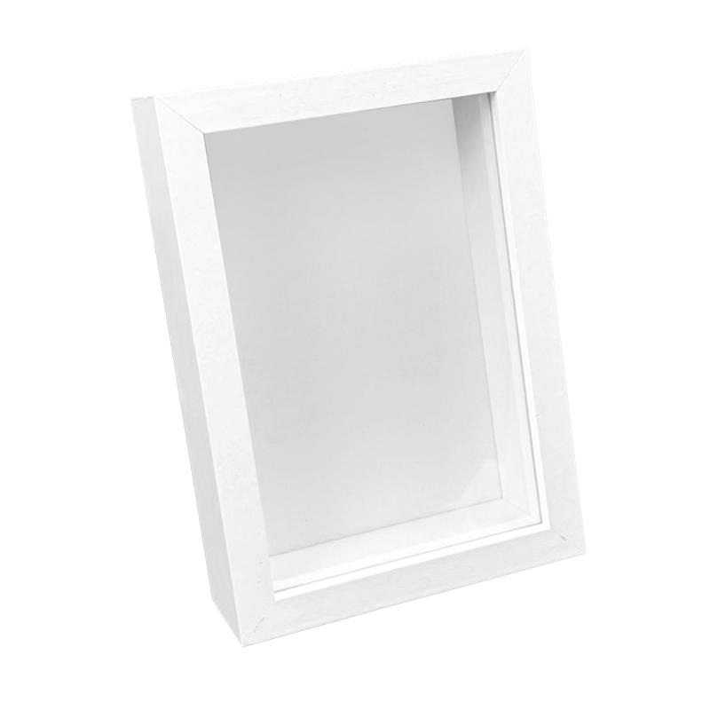 1Pc Hollow 3cm Handmade DIY Dried Flower Storage Modern Simple Wooden Photo Frame Artistic Style Home Decoration