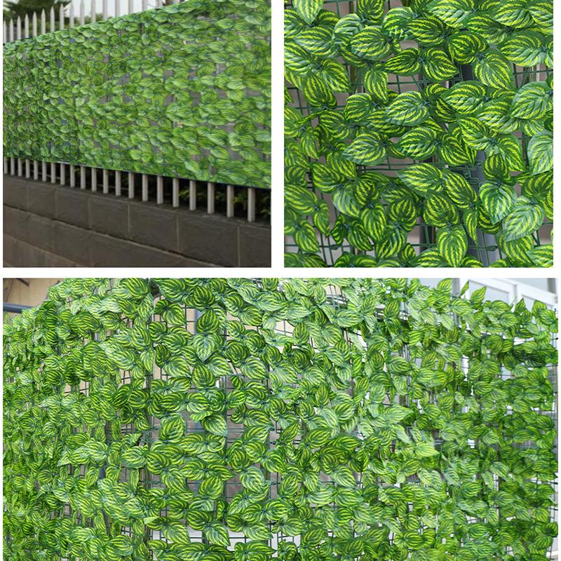 Artificial Green Ivy Rattan Fence for Balcony and Exterior Walls