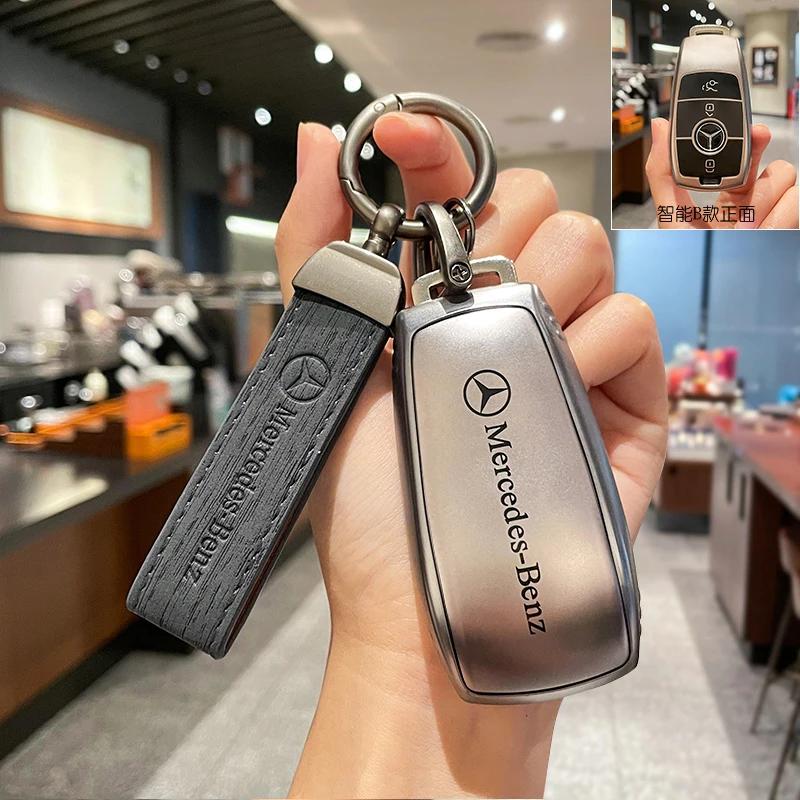 ULA5 Car Remote Key Case Cover Fob for Mercedes Benz A B G R Class GLA GLK W176 W204 W251 W463 Accessories Key Chains