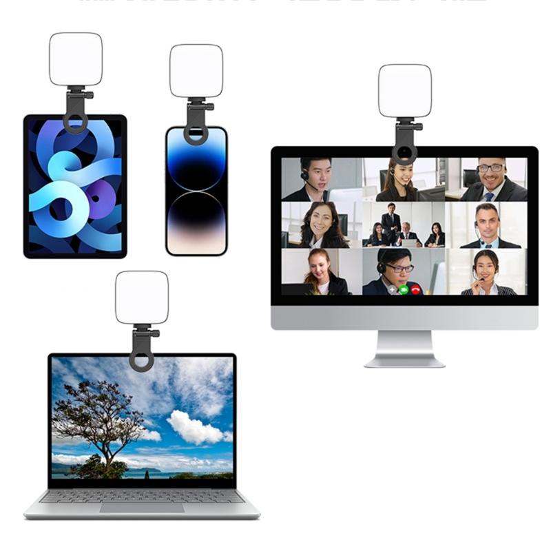 Phone Computer Fill Light Clip Mini Clip Folding Fixed Camera Flash Holder Clip Universal Clip for Video Live Stream