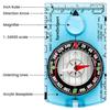 Professional Waterproof Camping Compass - Hiking Backpack Essential, Survival Gift for Outdoor Navigation & Map Reading