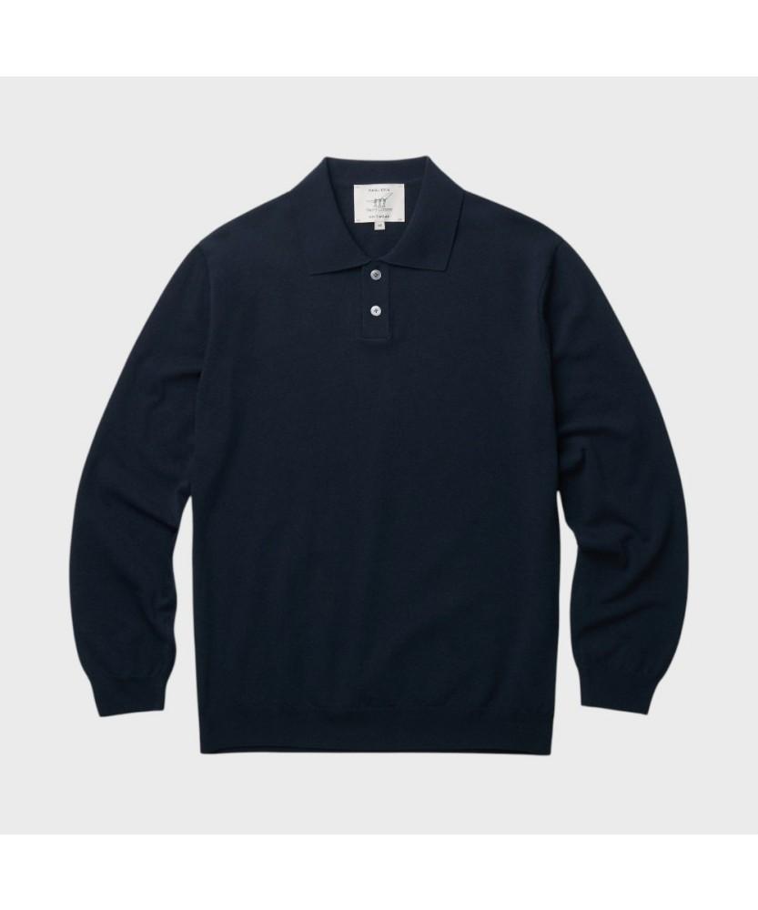 Henlikoteun Polo Collar Knit Ahwas26601Nyx