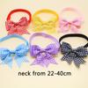 50PCS Classical Plaid Dog Bowties Adjustable Puppy Bowknots Small Dog Bow Ties Collars Pet Grooming Neckties For Dogs and Cats