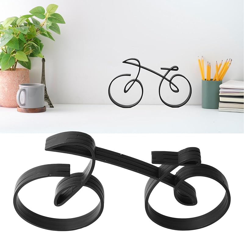 

bicycle figurine Western style miscellaneous goods simple minimalism wireframe style iron material home decoration
