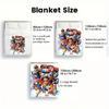 One Piece Gift Flannel Blanket Soft Printed Warm Cozy Blanket for Anime Fans Family and Friends THW