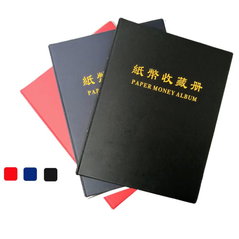 

Альбом для коллекции банкнот, держатель для переплета, 60 листов, альбом для коллекции банкнот, деньги, e-smile (черный)