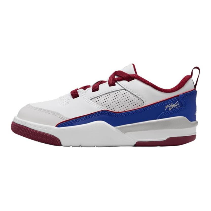 Jordan Flight Court Comfortable Versatile Sports Durable Low Top Kids Basketball Shoes Kids sneaker White IM3365151