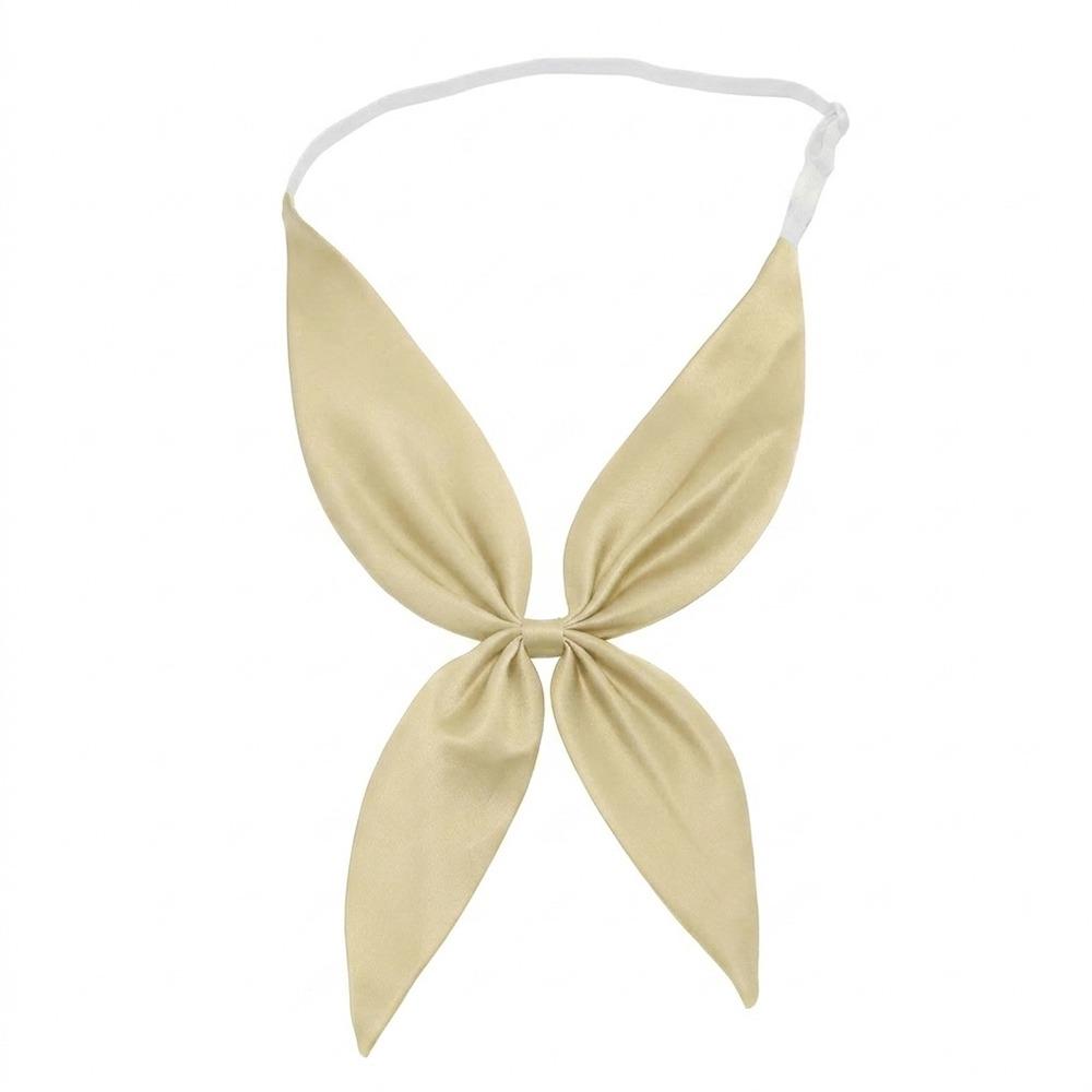 Adjustable Elastic Bow Tie Multicolor Butterfly Bow Tie Creative Bowknot Tie  Student Uniform светло-желтого