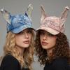 Y2K Distressed Baseball Cap Casual Women's Sun Hat Kawaii Streetwear Hat  for Women