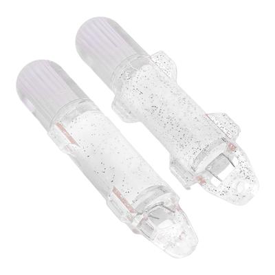 2PCS Underwater Fishing Light Fiber Optic LED Deep Drop Fishing Light Flashing Attractants Fish Lamp Tools