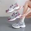 2025 Spring New Dad Shoes Mesh Breathable Thick Sole Heightening Running Shoes Casual Shoes Sports Shoes