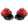 Pair of Dual Tone Loud Car Snail Air Horn 12V 135db Universal for Truck Car Boat Bike