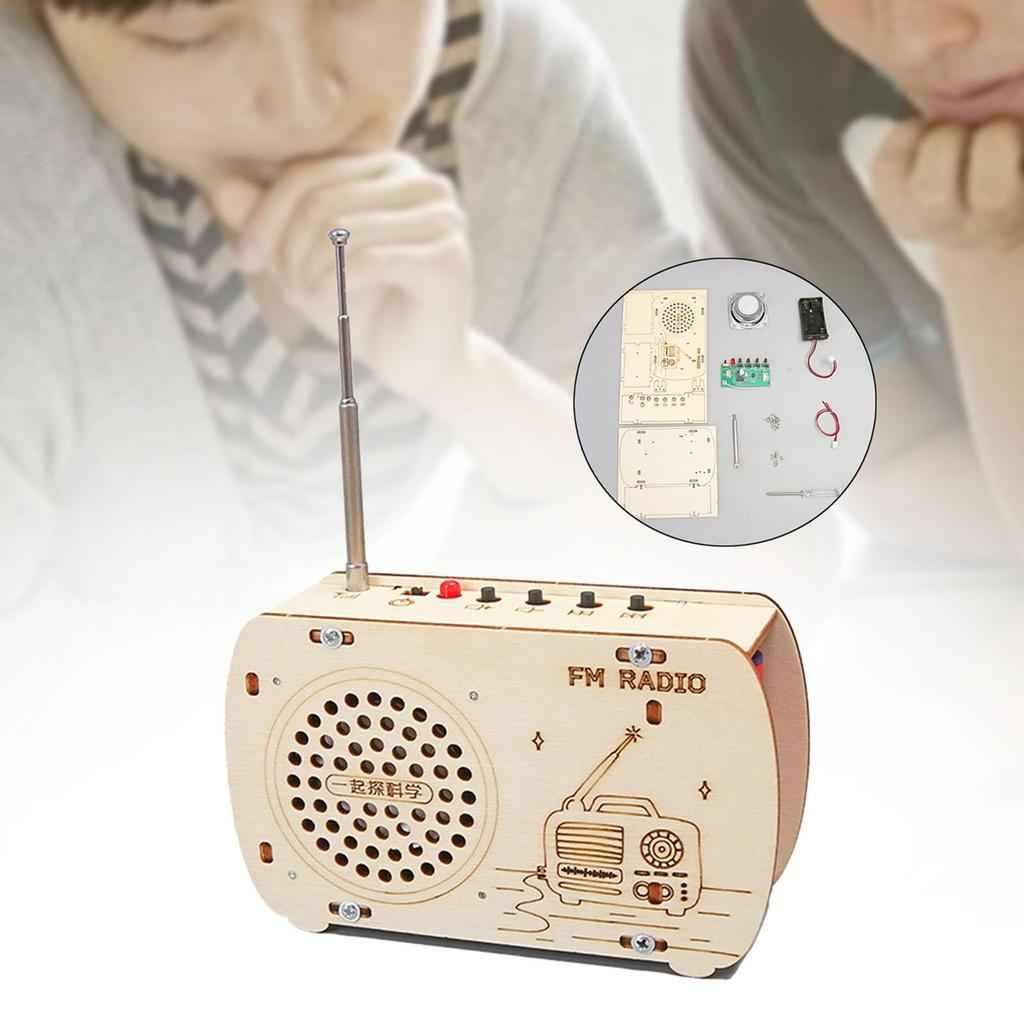 DIY Radio Model Science Set Teaching Materials Unique Experiment Kits 3D Puzzle Toy Ages 6+