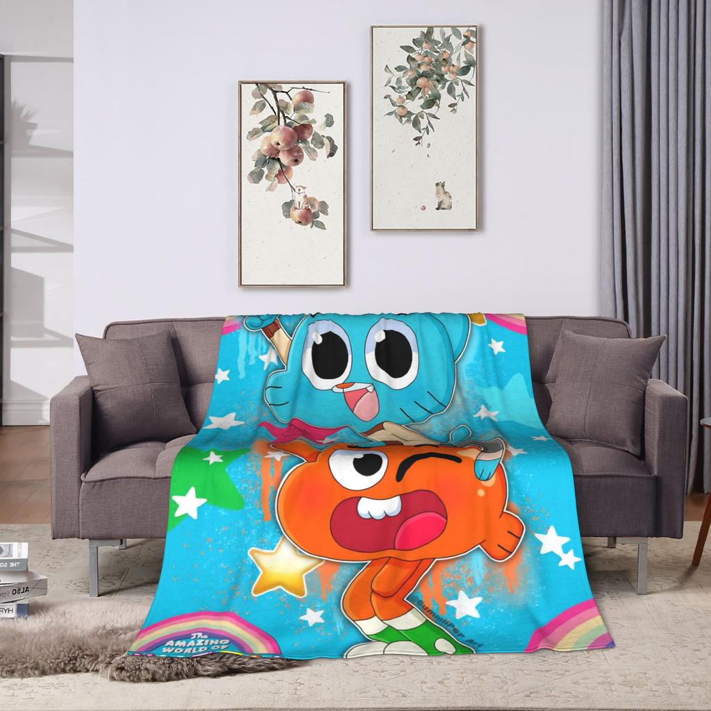 The Wonderfully Weird World of Gumball  Blanket Quality  Winter Airplane Travel Living Room Funny Bedspread