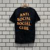 Women's Graphic Tee ANTI SOCIAL SOCIAL CLUB DYING ON THE SHAPE OF THINGS MINERAL WASH TEE BLACK