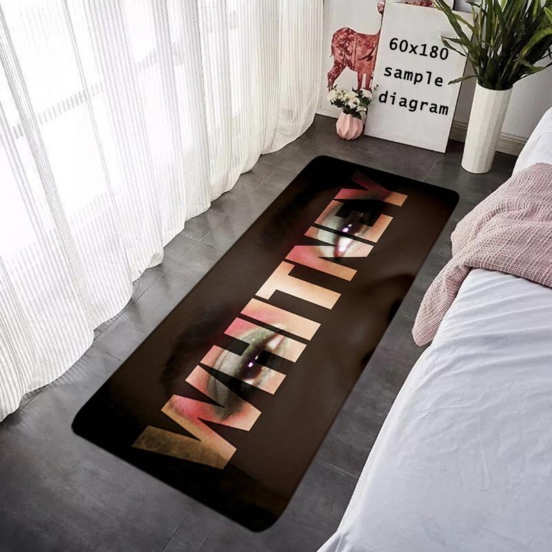 Foot Rug Welcome Floor Mat for Entryway Whitney Houston Bathroom Hallway Carpet Kitchen Water Adsorbed Rugs Fluffy Home Decor