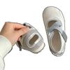 2025 summer new puff single shoes Velcro Mary Jane flat thin soft sole fashion versatile casual board shoes