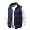 Autumn and winter simple vest men's velvet solid color warm jacket men's versatile loose fashion vest men