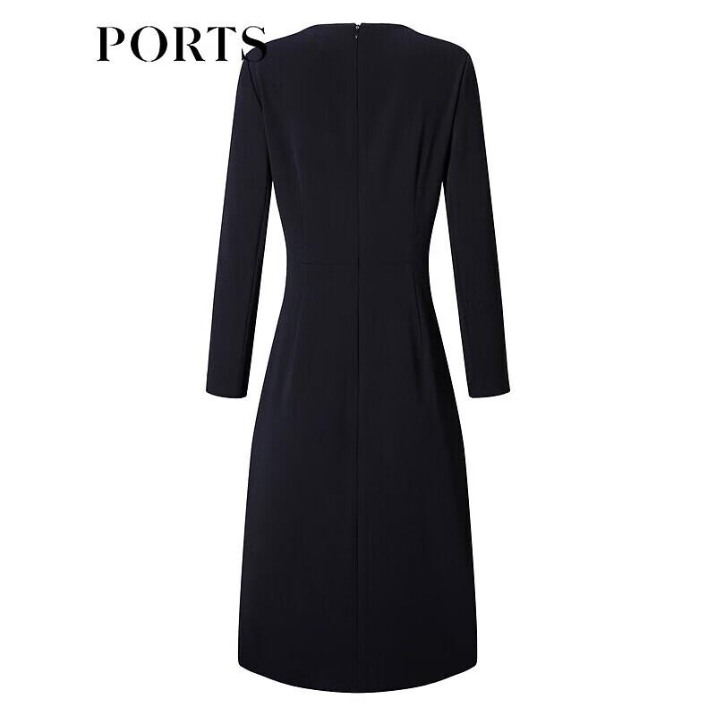 PORTS Women's Triacetate Waist-Cinching A-Line Dress