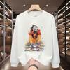 Unisex American-Style Warm Long-Sleeve Hoodie: Casual Spring/Autumn Loose-Fit Round Neck Outerwear