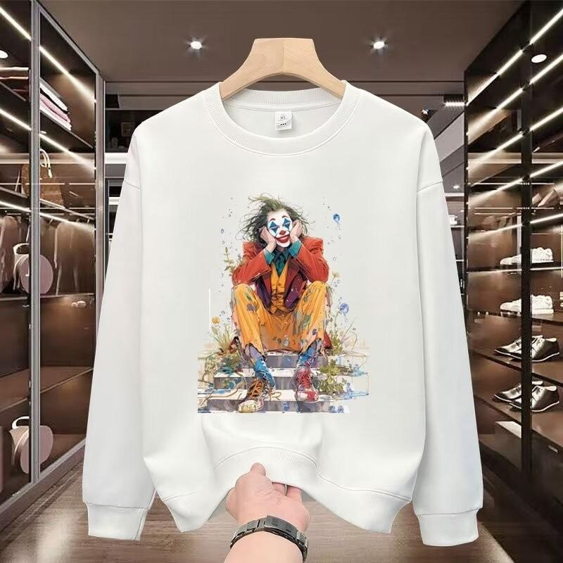 Unisex American-Style Warm Long-Sleeve Hoodie: Casual Spring/Autumn Loose-Fit Round Neck Outerwear