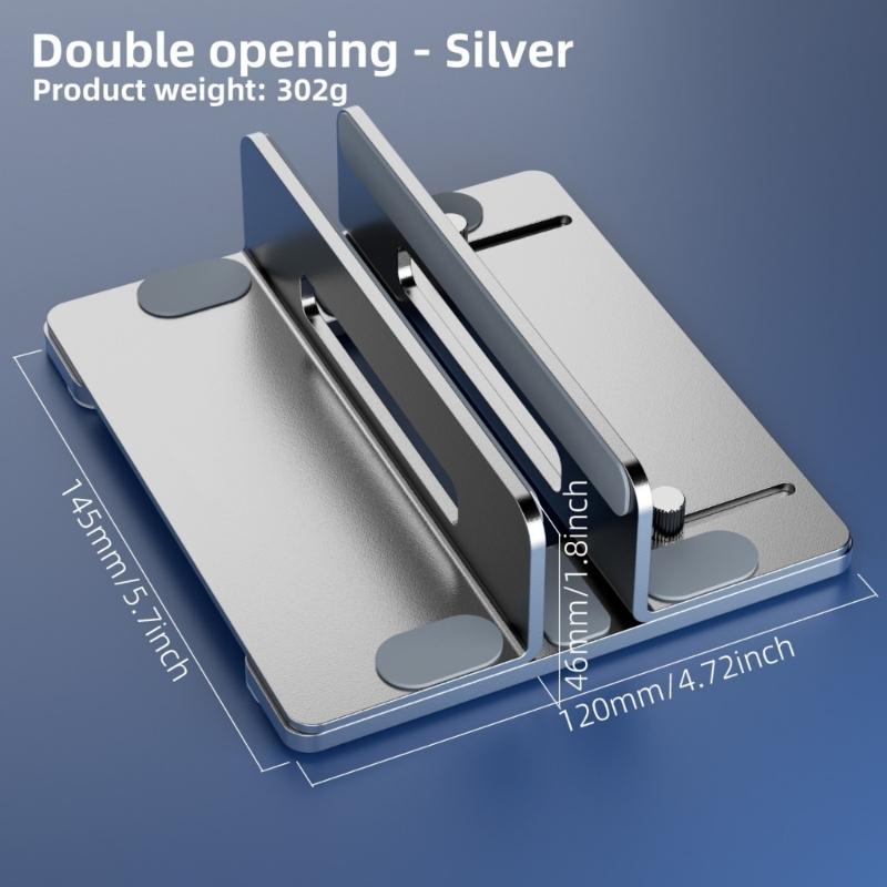 MultiDevice Management Vertical Laptop Stand Adjustable Vertical Laptop and Tablet Stand, Secure Storage for Desks