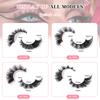 7 Pairs Of Long End-Of-Eye False Eyelashes, Thick Fox Eye, Cat Eye Eyelashes.
