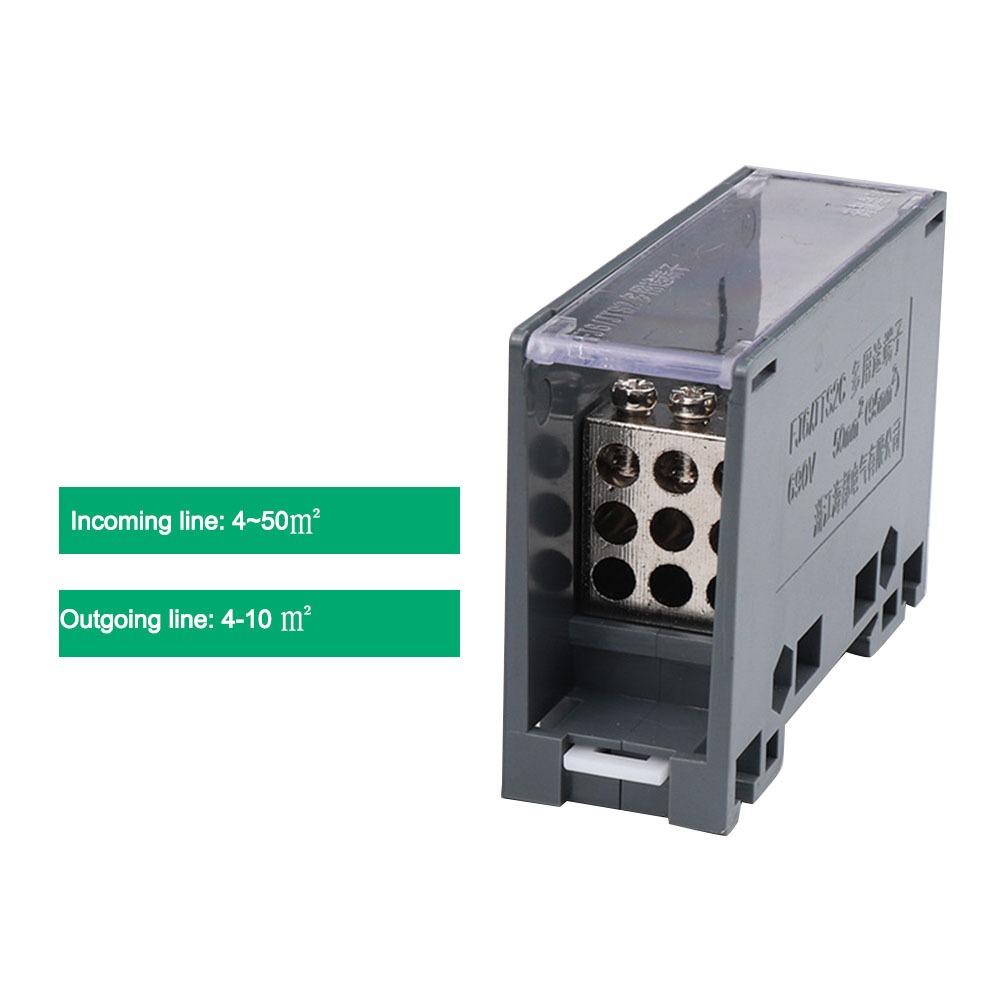 150A Distribution Box One In Multiple Out Power Junction Box Wiring Terminal  for Circuit Breaker