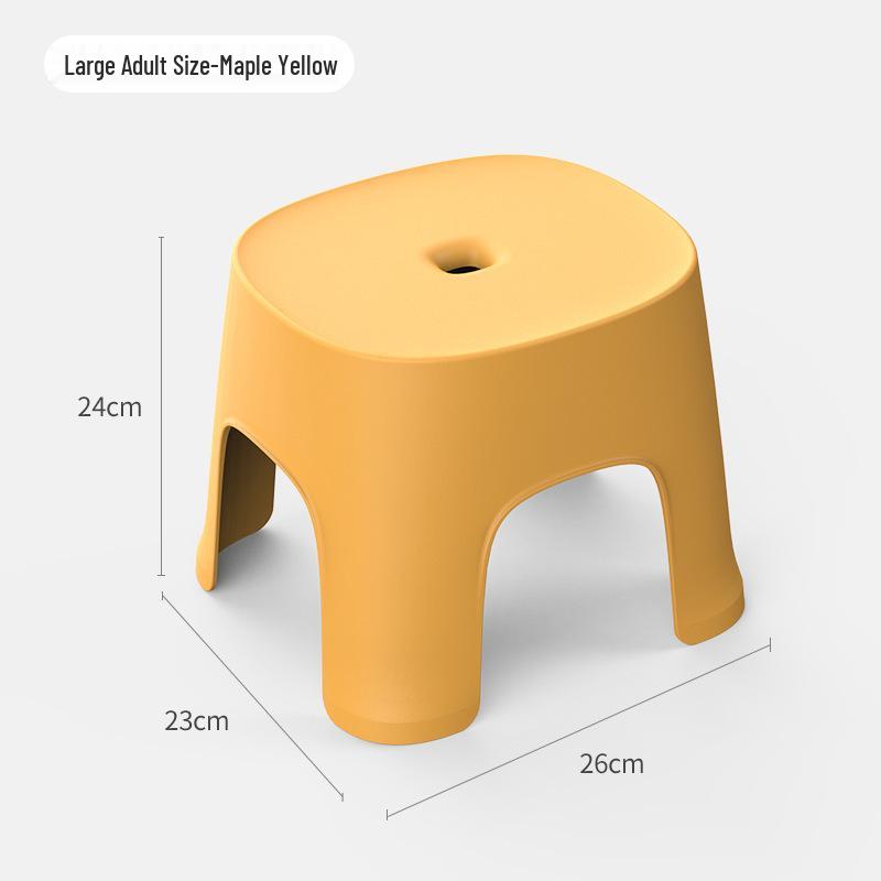 Thickened Non-slip Plastic Footrest Stool for Kids and Adults - Ideal for Bathrooms and Entryways