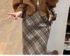 Women's Brown Double-Sided Wool Coat - Autumn 2025 Korean High-End Niche Design