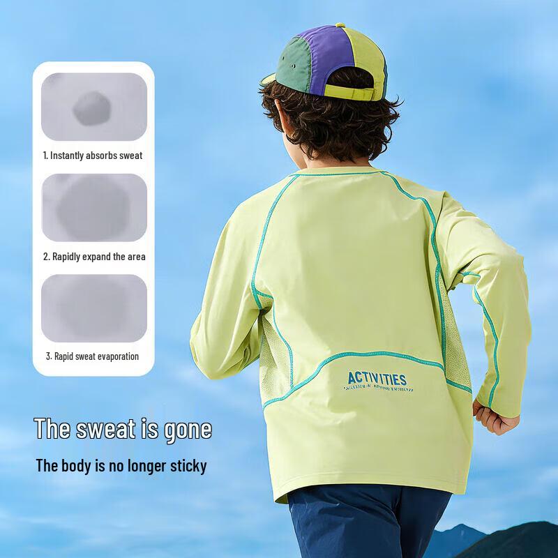 Moonkids Boys' Long-Sleeve Quick-Dry Training Top