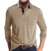 Autumn Men'S Polo Shirt Lapel Pocket T-Shirt Mens Business Casual Long Sleeve Tshirt Tees