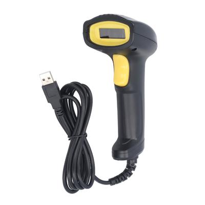 Escáner de Código de Barras USB con Cable Pistola de Escaneo de Código de Barras 1D Lector de Código de Barras de Mano para Tienda Supermercado