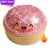 Nouveau Jouet Balle Anti-Stress Kawaii Boulette Avec Visage Souriant Base Vapeur Unique Balle en Pâte Compressible Cadeau d'Anniversaire Pour Fille Garçon Adulte
