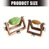 Holz-Garnspender 360 Grad drehbarer Holz-Garnhalter Ständer Schreibtisch Garnrollen-Organisator Für Strickprojekt