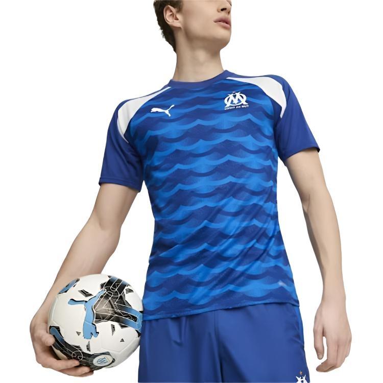 PUMA Olympique Marseille 2023 24 T Shirt Men's Blue 771898-02