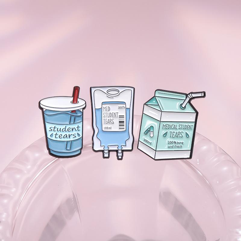 And Playful Whimsical Milk Box Brooch With Elegant Geometric Patterns For Every Outfit