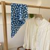 Flower Printing Cotton Linen Wraps Small Square Scarf Korean Style Scarves Printed Scarf Silk Scarf