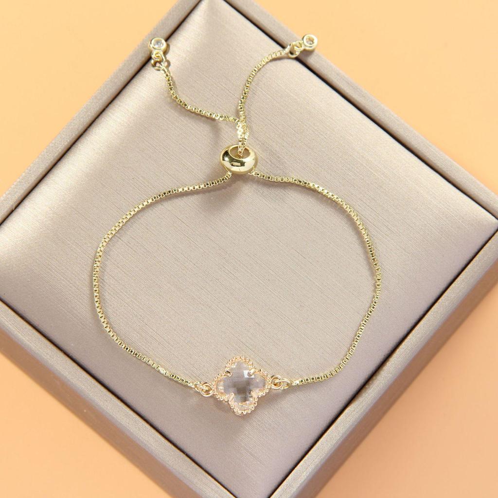 Verstellbares 8-förmiges Evil Eye Herzarmband für Damen - Europäische & Amerikanische Mode, Südostasiatischer Einfluss
