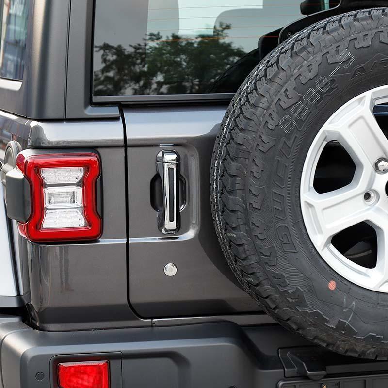 ABS obudowa klamki samochodowej naklejka zewnętrzna dekoracja miski pokrywa dla Jeep Wrangler JL 2018 Up wersja 4-drzwiowa akcesoria zewnętrzne