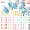 Nail Art Stickers Spring And Summer Flowers Valentine's Day Love Stars Watermark Stickers