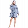 Blanket Sweatshirt Oversize Warm 2In1 Raccoon Nativity Scene Long Blanket