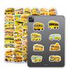 50PCS Cute Cartoon School Bus Stickers, Waterproof Decorative Decals for Phone Notebook