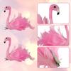 Pink Flamingo Feather Hair Clip Soft Imitation Feathers Metal Clip Pink Theme Hair Pin Summer Decor Hair Accessories