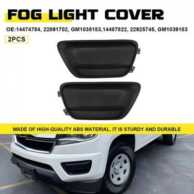 Left Right Side Front Bumper Fog Light Cover Fits 2015- Chevrolet Colorado
